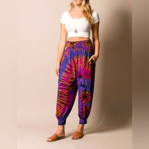 NWOT Sivana Tye-Dye harem pants